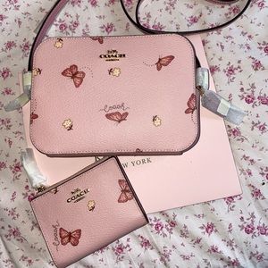 Coach Butterfly Camera Bag & wallet